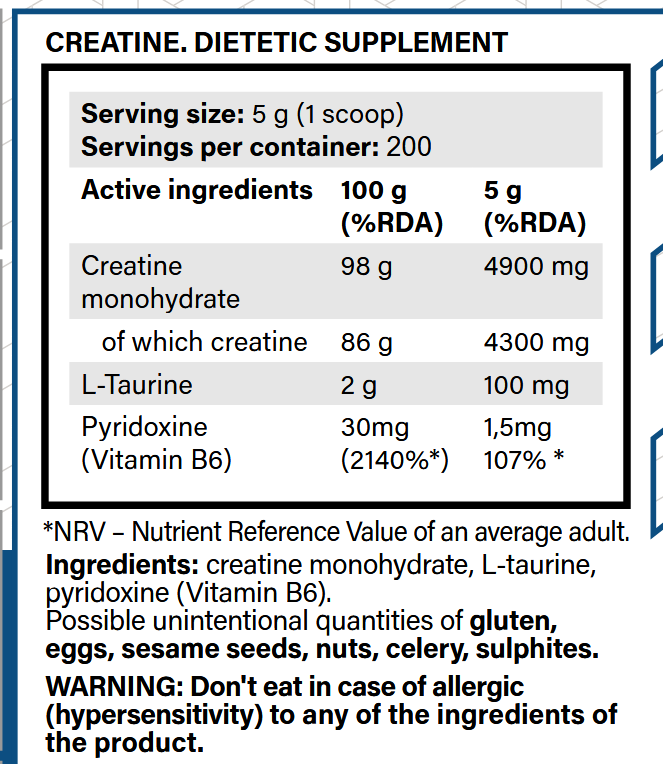 creatina 1kilo yava labs